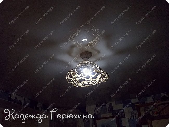 Абажур "Полет фантазии"/джутовая филигрань (фото 8)