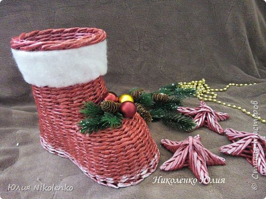 Сапожок новогодний-рождественский! (фото 4)