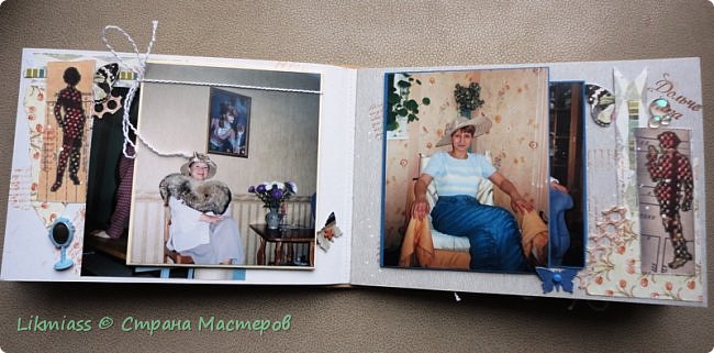 Странички сначала скомпоновала, все разместила, вроде бы по темам и как надо. Потом залезла в комп и обнаружила еще 22 фотки,. которые прям надо было сюда. Начала впихивать. Впихнула, потом нашла еще завалящие 4 штуки и опять давай впихивать. Удалось, но с трудом и кое-какие развороты пострадали. Вот, например это разворот был с фото Полины, пришлось переиграть (фото 4)