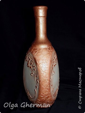 Бутылки интерьерные, декоративные. Роспись бутылок. (фото 3)