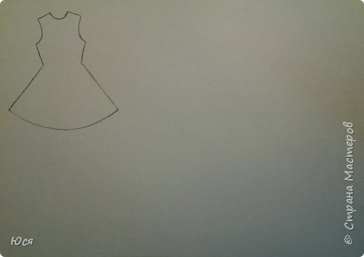 Сначала нарисуем эскиз на бумаге.Можно распечатать на листе А4,будет точный размер. (фото 2)