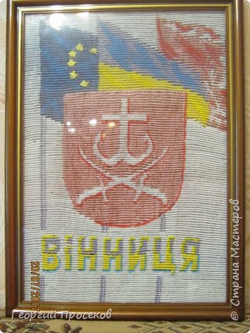 Панно "Вiнниця". Размер 23 на 32 см. Толщина капроновой нити 0,6 мм. (фото 97)