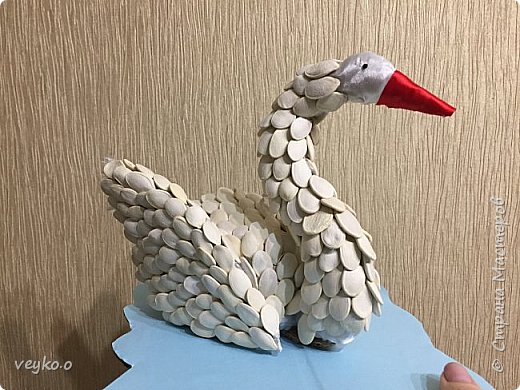 В школу делали поделку с сыном, на тему зимующие птицы!  (фото 1)