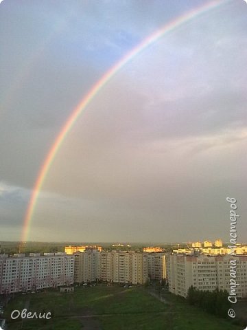 После дождя радуга изогнулась дугой (фото 4)