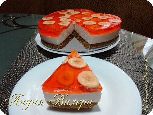 Йогуртовый чизкейк "клубнично-банановый миксс" (фото 2)