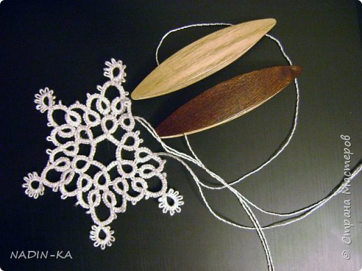 Вот так идет работа над снежинкой. (фото 5)