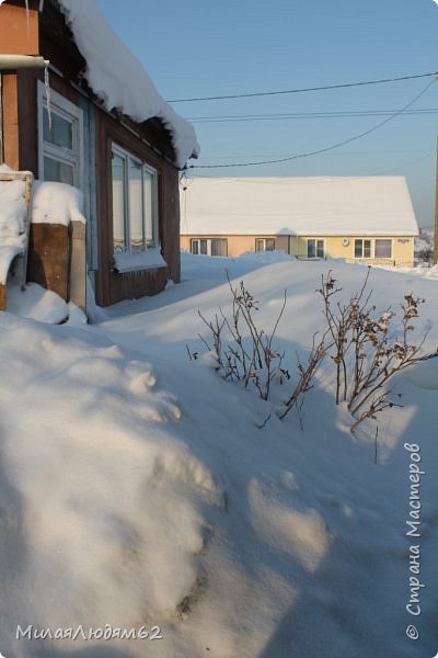 это сугробы под окном моей мастерской, там очень высоко. (фото 47)