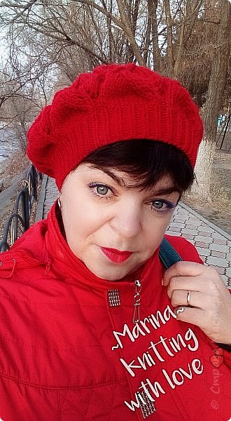 Берет с листьями  (фото 2)