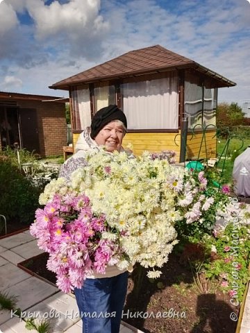 А этот букет Вам презентую с ОСЕНЬЮ. Маленький букетик домой взяла,
а остальное в компост пошло.Что делать ?Уже всем ранее раздавала.
Раньше его срезала,так как от дождя весь развалился, даже опоры не помогли.
 (фото 18)