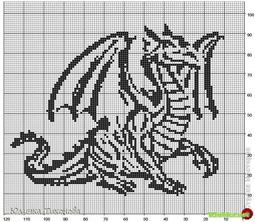 Своего дракошу я связала по такой схемке. Конечно было много идей что связать.... Но как увидела это дракона сразу решила, что буду вязать его! Хотя мне говори, что я его не успею связать... Но я успела!! (фото 3)