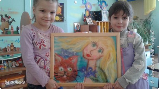  Готовую работу накрываем стеклом и вставляем в раму. Вот и готово! Нам нравиться, а вам??? (фото 11)