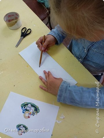 Выкройку будущей игрушки рисовала сама. (фото 2)