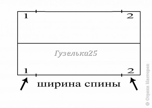 сшиваем рукава по схеме.
Далее все отверстия ( а у нас их три – спинка и 2 рукава) обвязываем любой ажурной кромкой. (фото 17)