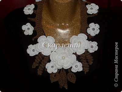 И вновь колье, связанные крючком (Колье №15-21) (фото 5)