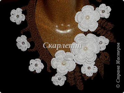 И вновь колье, связанные крючком (Колье №15-21) (фото 4)
