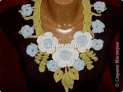 И вновь колье, связанные крючком (Колье №15-21) (фото 3)
