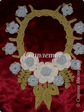 И вновь колье, связанные крючком (Колье №15-21) (фото 2)