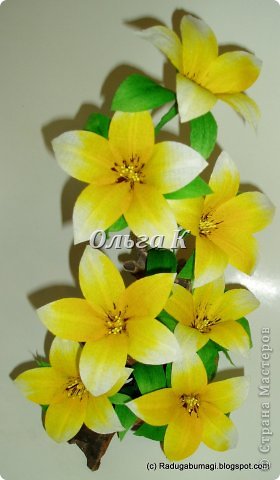 Виноград и лилии (Led crystal flower) (фото 7)