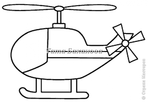 И для вас мастерицы картинка, по которой я и конструировала свой вертолет! (фото 6)