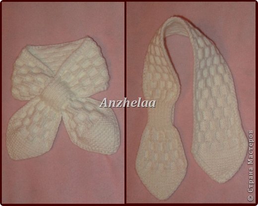 Шарфики отсюда http://moreknitsinrussian.blogspot.com/2009/10/honeycomb-scarf.html (фото 9)